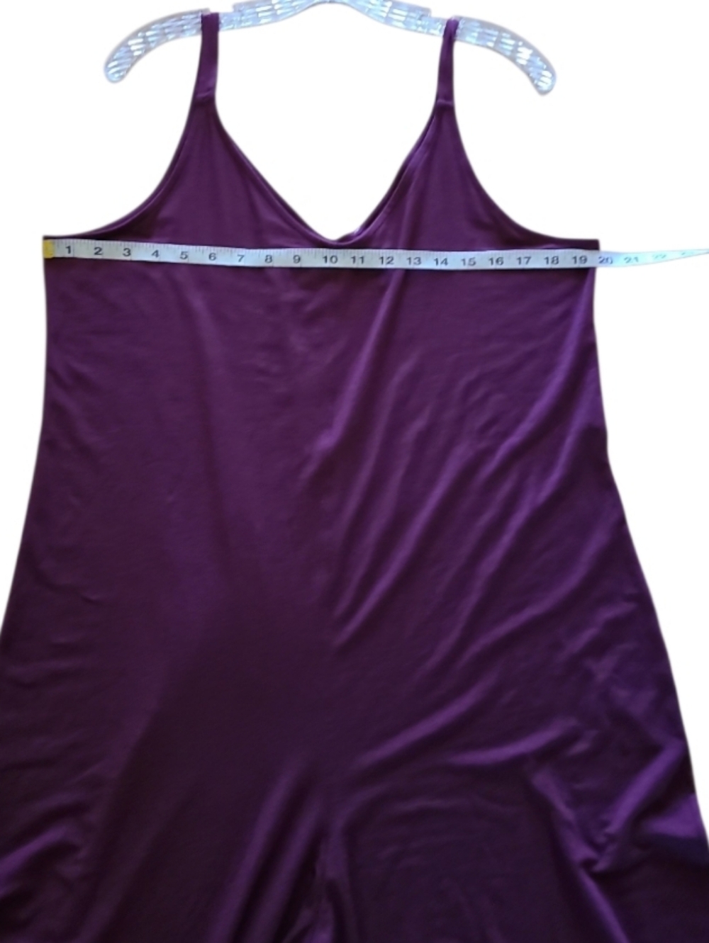 Athleta V Neck Night Time Bliss Sleep Romper Deep Burgundy Wide-Leg Jumpsuit - Picture 13 of 16